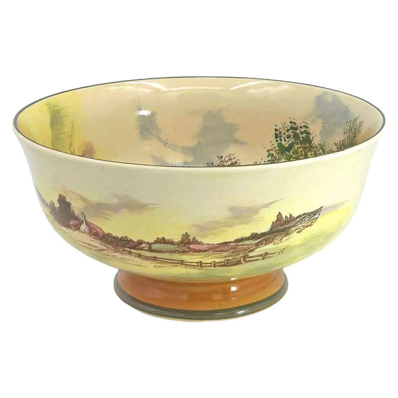 Rustic England Royal Doulton Pedestal Bowl
