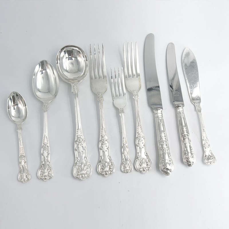 Silver Plated John Turton Kings Pattern Canteen of Cuttlery 150 Piece