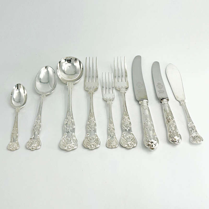 Silver Plated John Turton Kings Pattern Canteen of Cuttlery 150 Piece