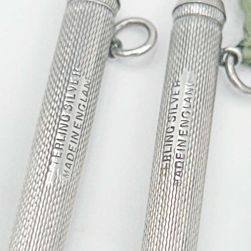 Sterling Silver Boxed Poker Pencil Set C1940