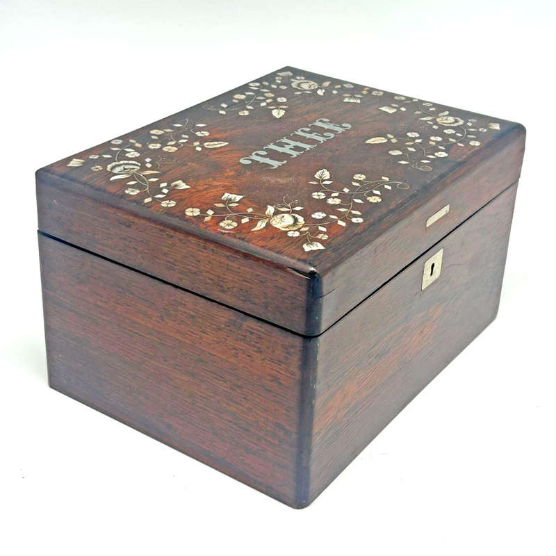 Victorian Silk Lined Rosewood  Box