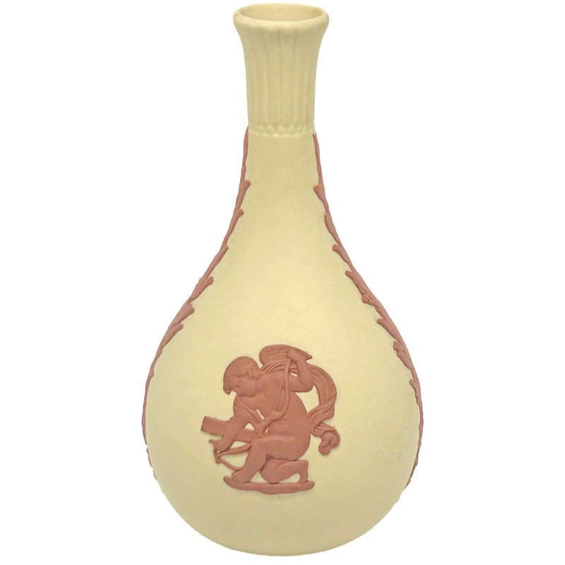 Wedgwood Collectors Society Terracotta On Primrose Vase