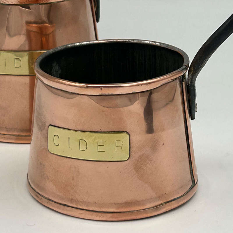 Copper Set Of Three Cider Measures 20th