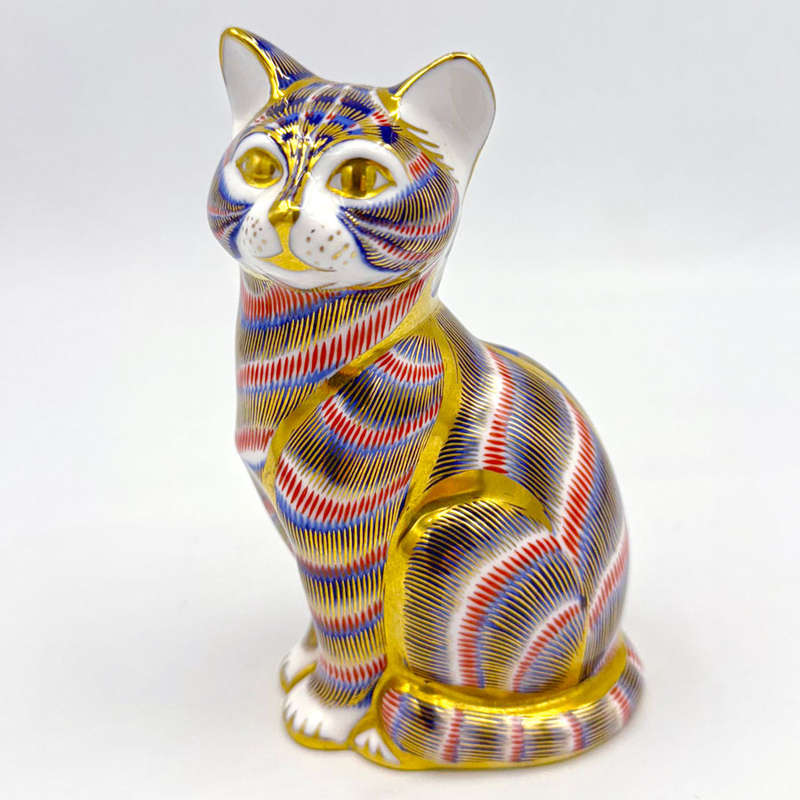 Royal Crown Derby Cat  Paperweight XLIX