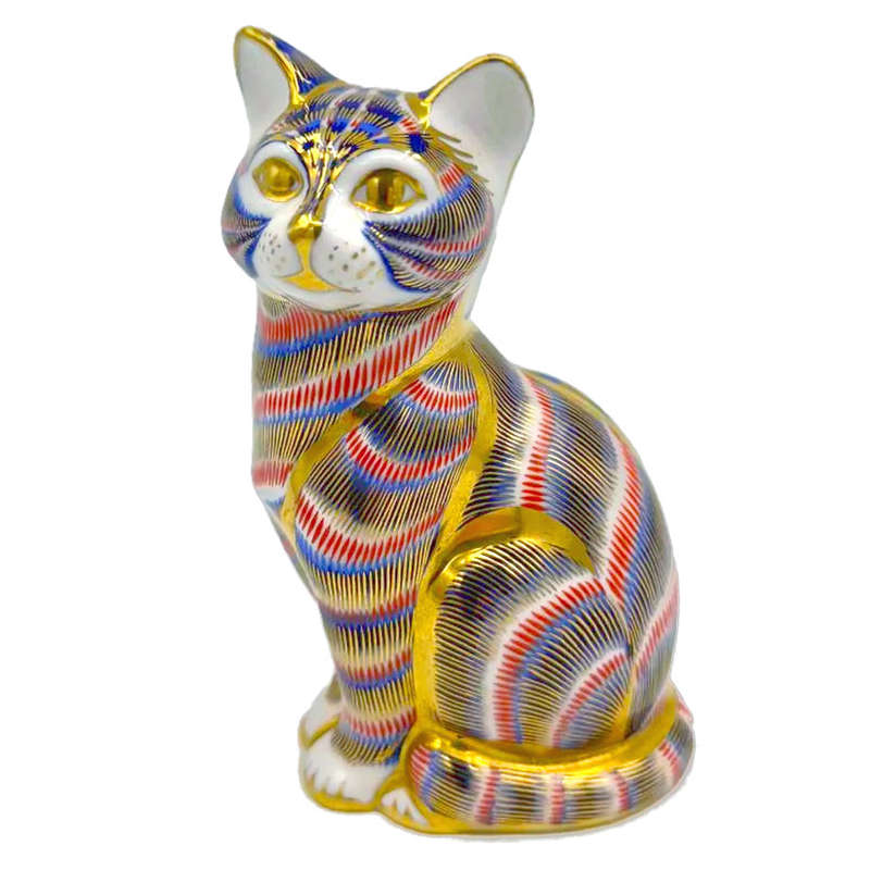 Royal Crown Derby Cat  Paperweight XLIX