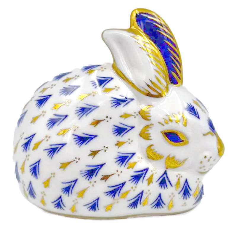 Royal Crown Derby Meadow Rabbit Paperweight