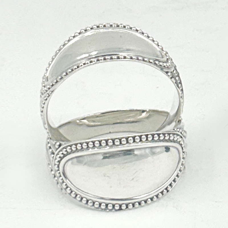 Pair Hallmarked Sterling Silver Serviette Rings Sheffield 1889