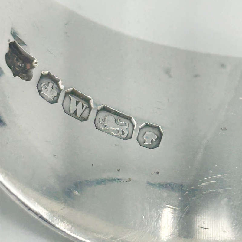 Pair Hallmarked Sterling Silver Serviette Rings Sheffield 1889
