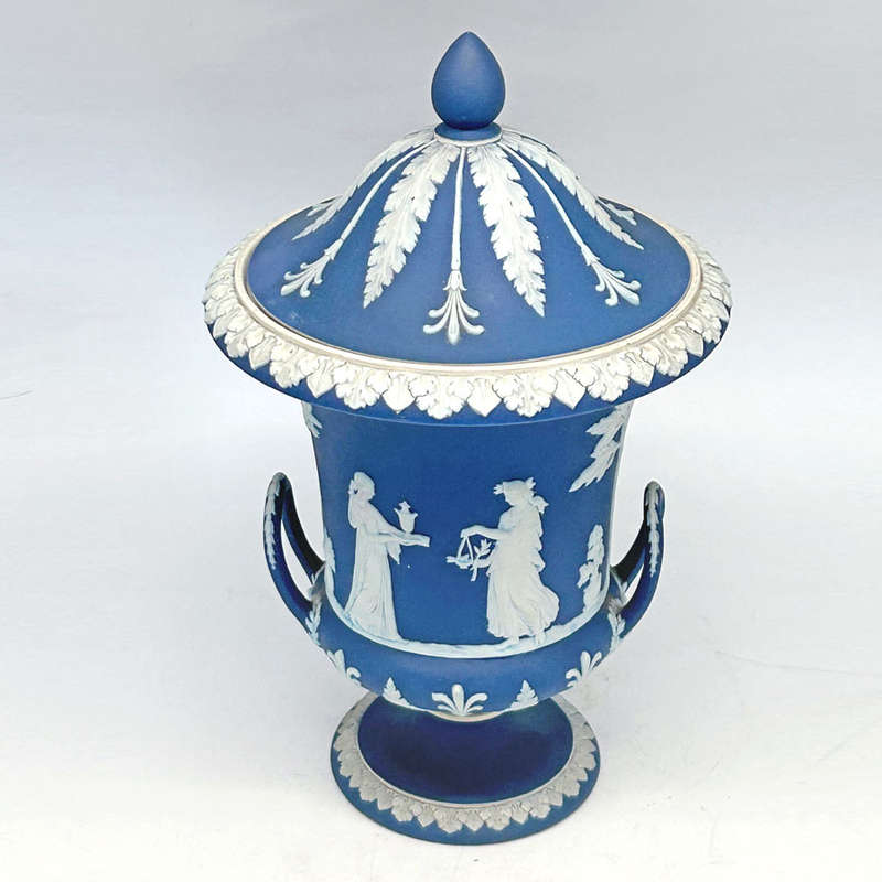 Rare Wedgwood Jasperware Lidded Urn 1896