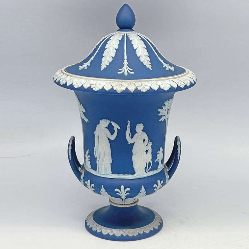 Rare Wedgwood Jasperware Lidded Urn 1896