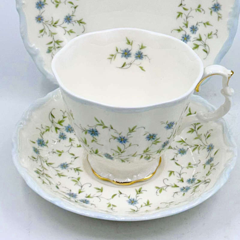 Royal Albert Caroline Pattern 21 Piece Tea Set C1979