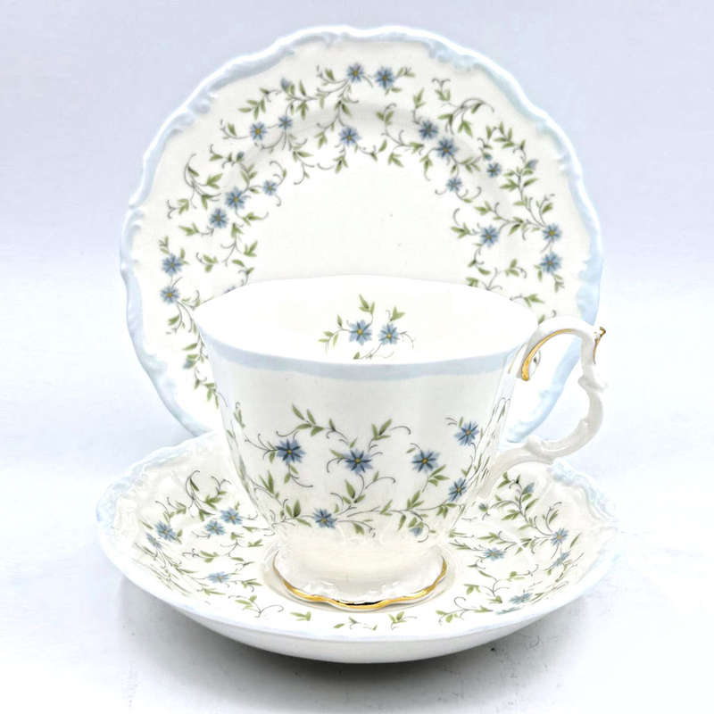 Royal Albert Caroline Pattern 21 Piece Tea Set C1979