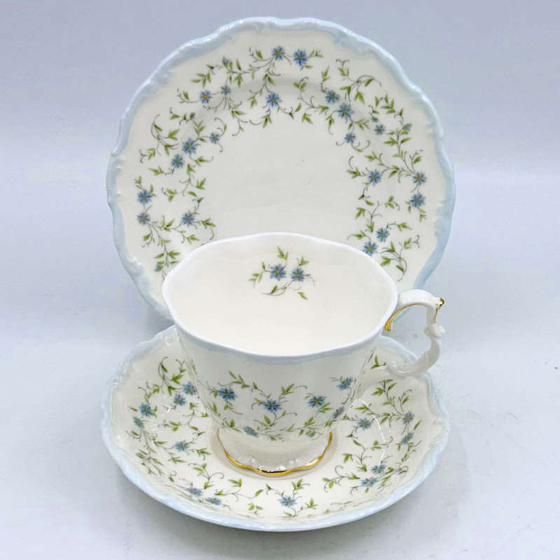 Royal Albert Caroline Pattern 21 Piece Tea Set C1979