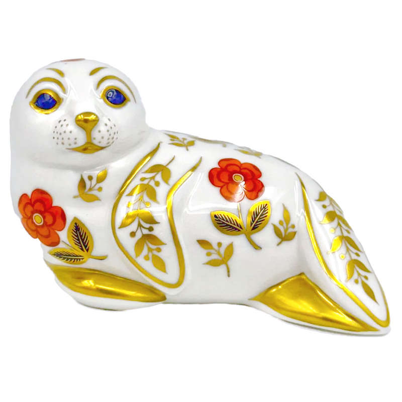 Royal Crown Derby Seal Paperweight