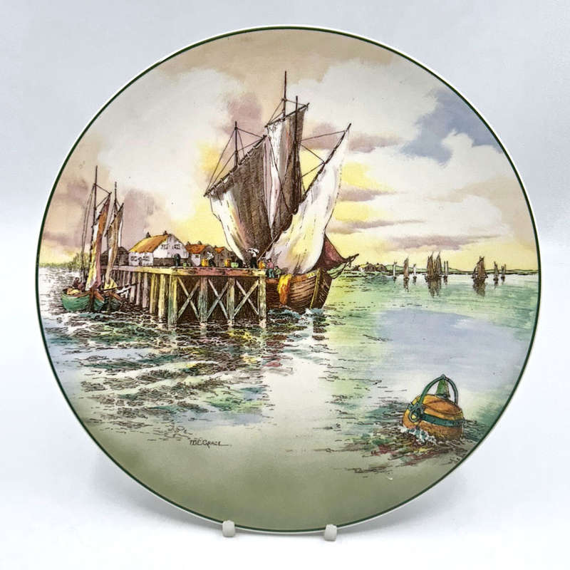 Royal Doulton Home Waters Wall Plate Signed W E Grace