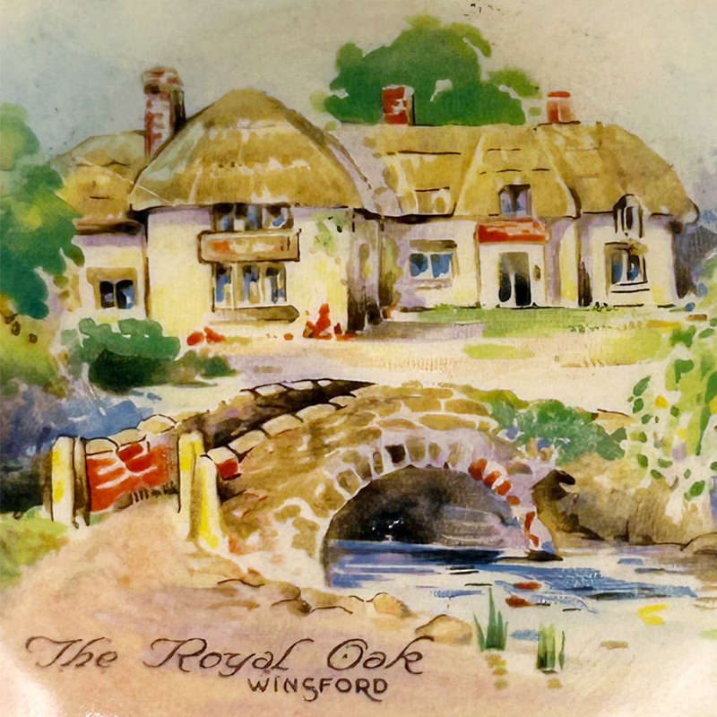 Royal Doulton Old English Inns Dessert Bowl The Royal Oak