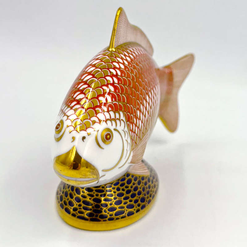 Royal Crown Derby Salmon Paperweight XLIX