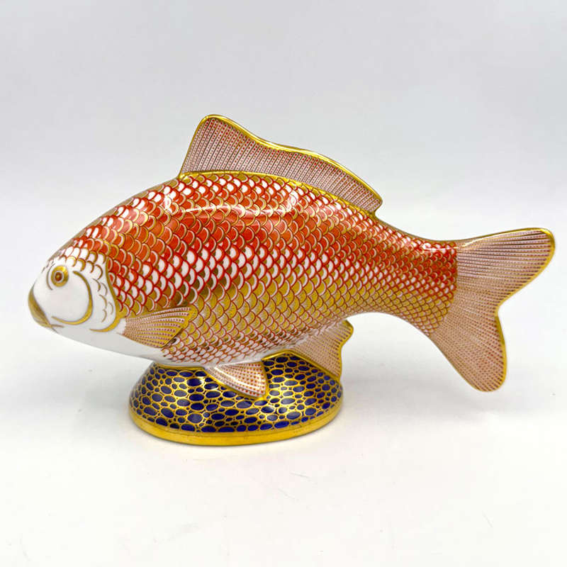 Royal Crown Derby Salmon Paperweight XLIX