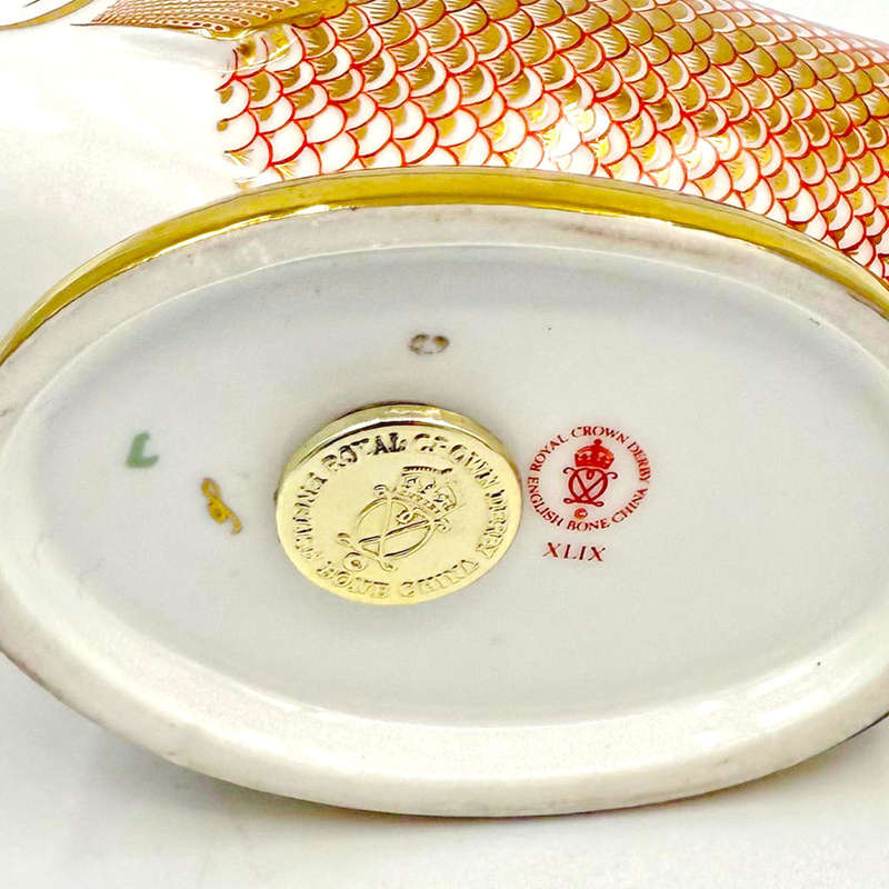 Royal Crown Derby Salmon Paperweight XLIX