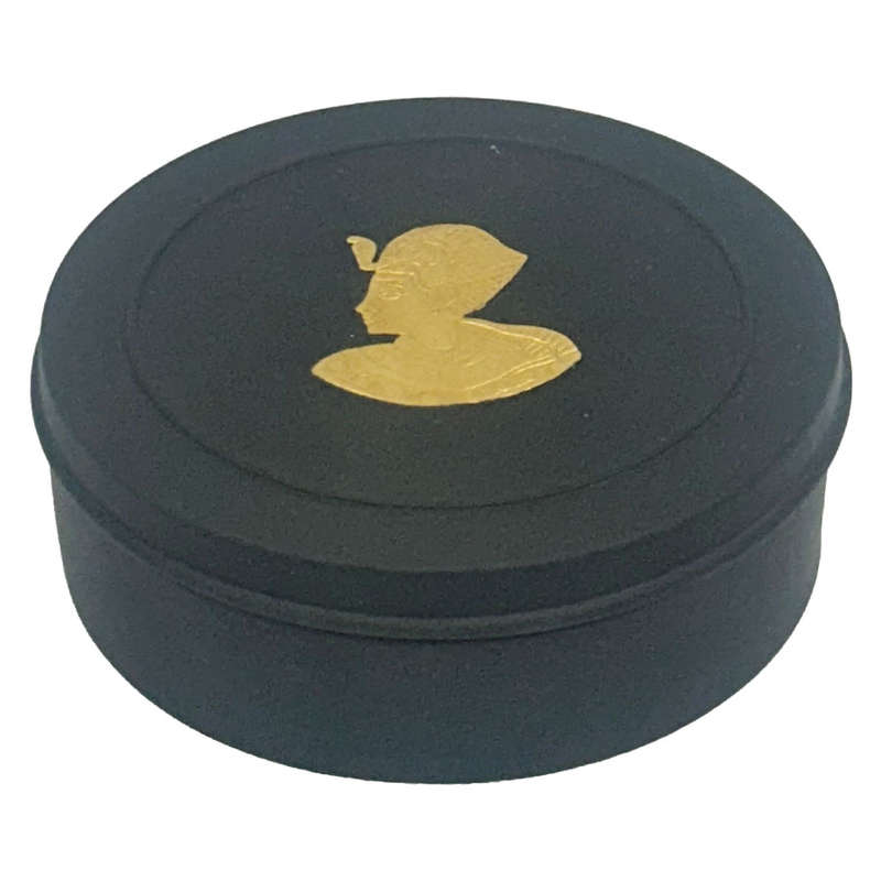 Wedgwood Black Basalt Egyptian Trinket Box and Cover 20th