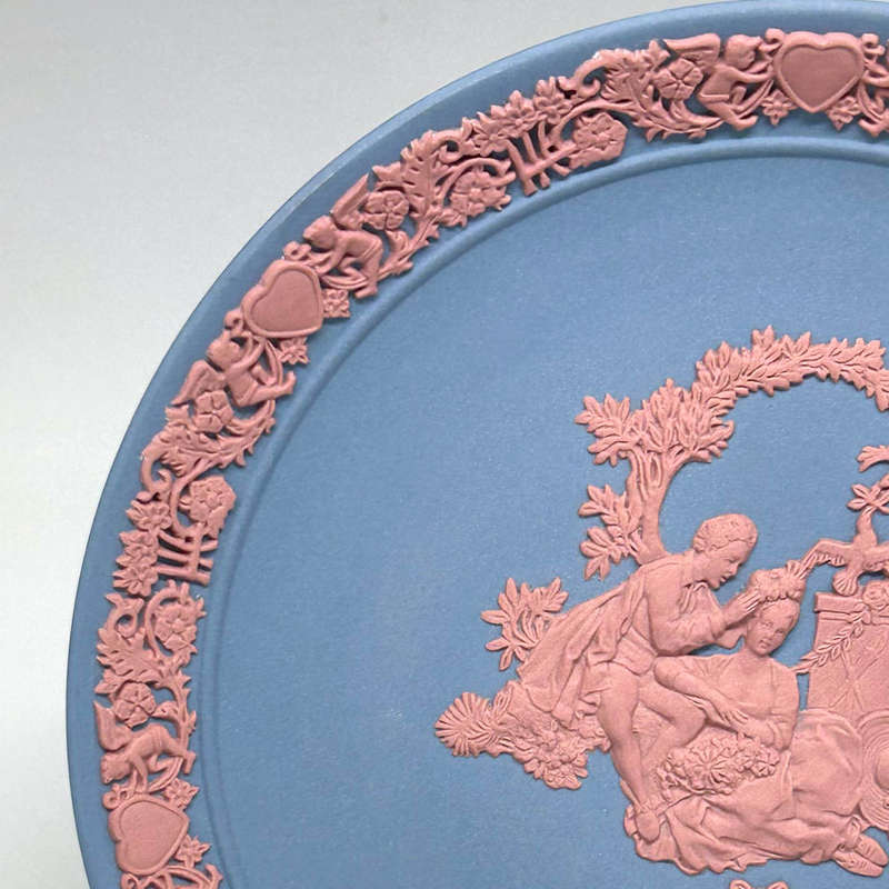 Wedgwood Jasperware Limited Edition Valentines Plate 1987