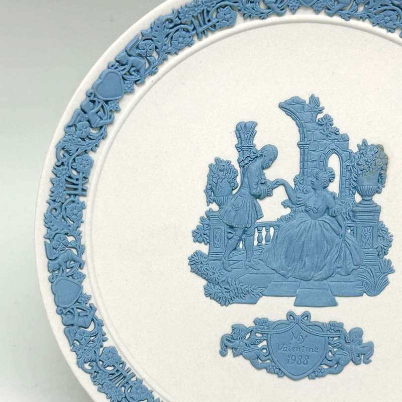 Wedgwood Jasperware Limited Edition Valentines Plate 1988