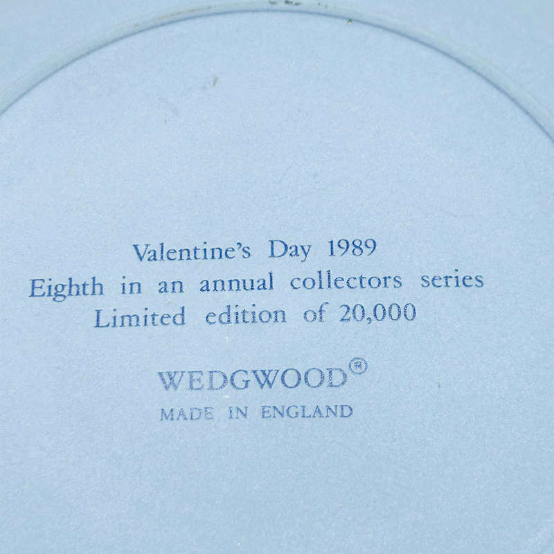 Wedgwood Jasperware Limited Edition Valentines Plate 1989