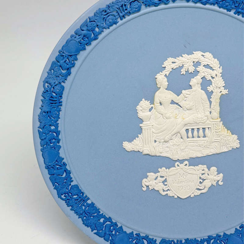 Wedgwood Jasperware Limited Edition Valentines Plate 1990