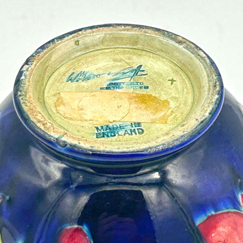 William Moorcroft Leaf and Berry Bulbous Vase C1935