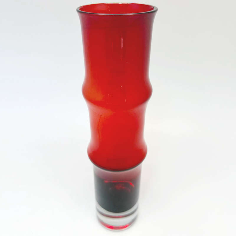Aseda Bo Borgström Hooped Vase Bambu In Red