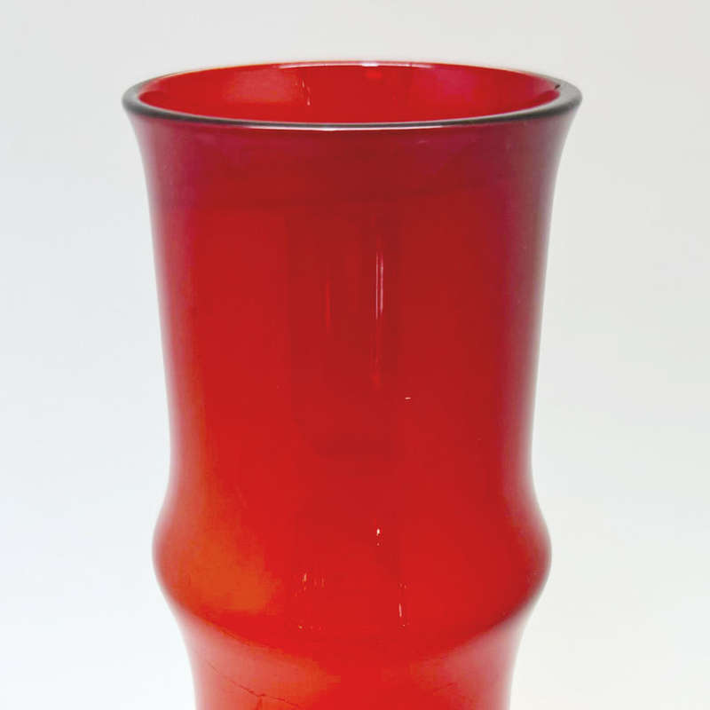 Aseda Bo Borgström Hooped Vase Bambu In Red