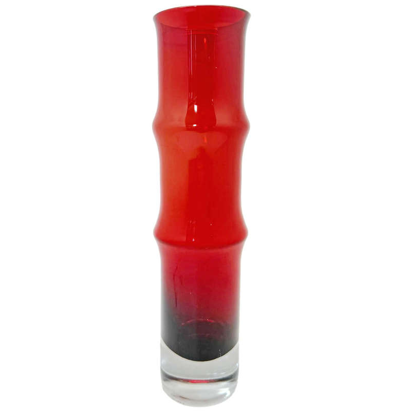 Aseda Bo Borgström Hooped Vase Bambu In Red