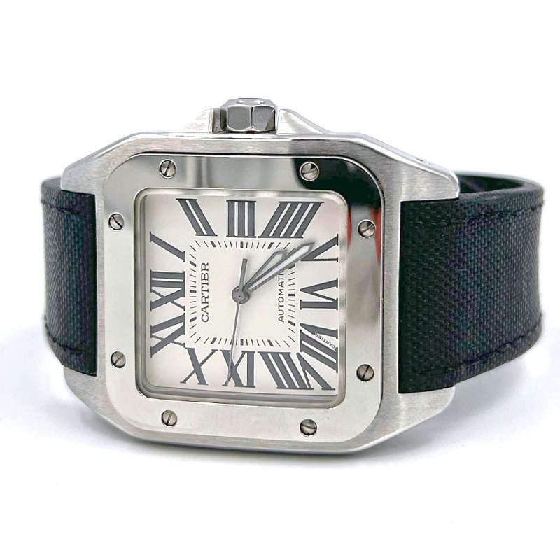 Cartier Santos 100 XL Watch Sapphire Dial Automatic