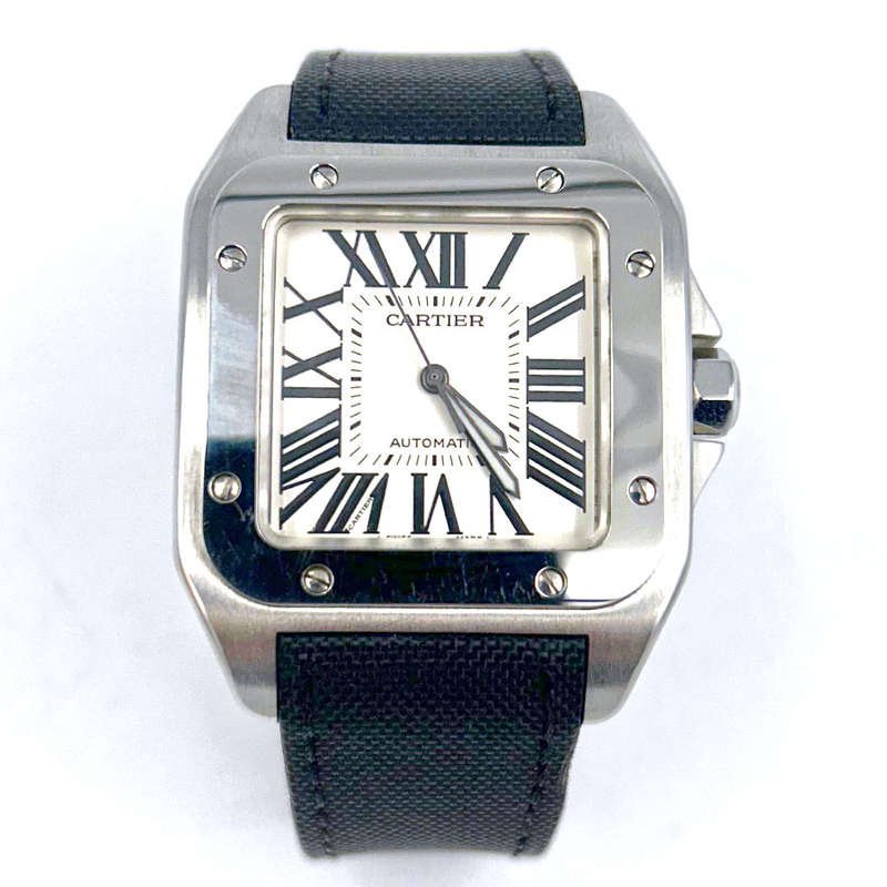 Cartier Santos 100 XL Watch Sapphire Dial Automatic