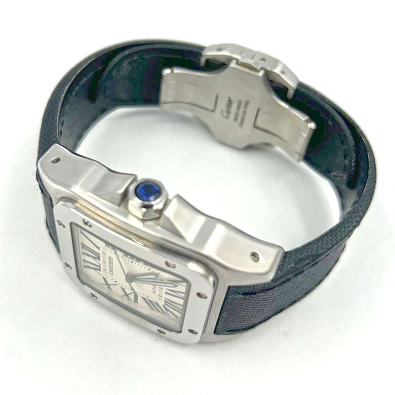 Cartier Santos 100 XL Watch Sapphire Dial Automatic