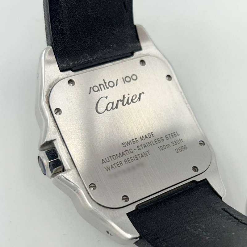 Cartier Santos 100 XL Watch Sapphire Dial Automatic
