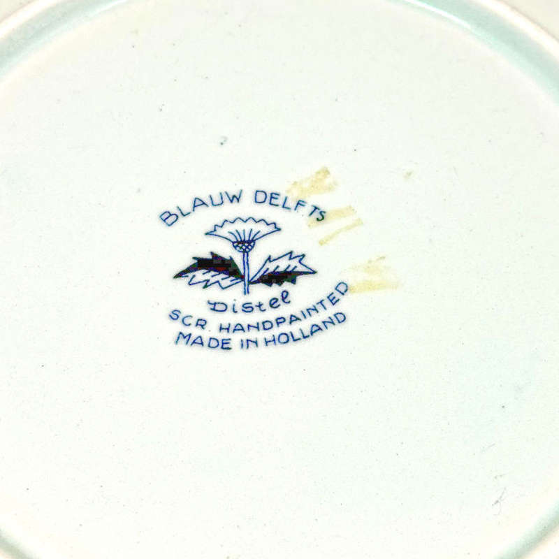 Delfts Blue And White Dutch River Scene Wall Charger
