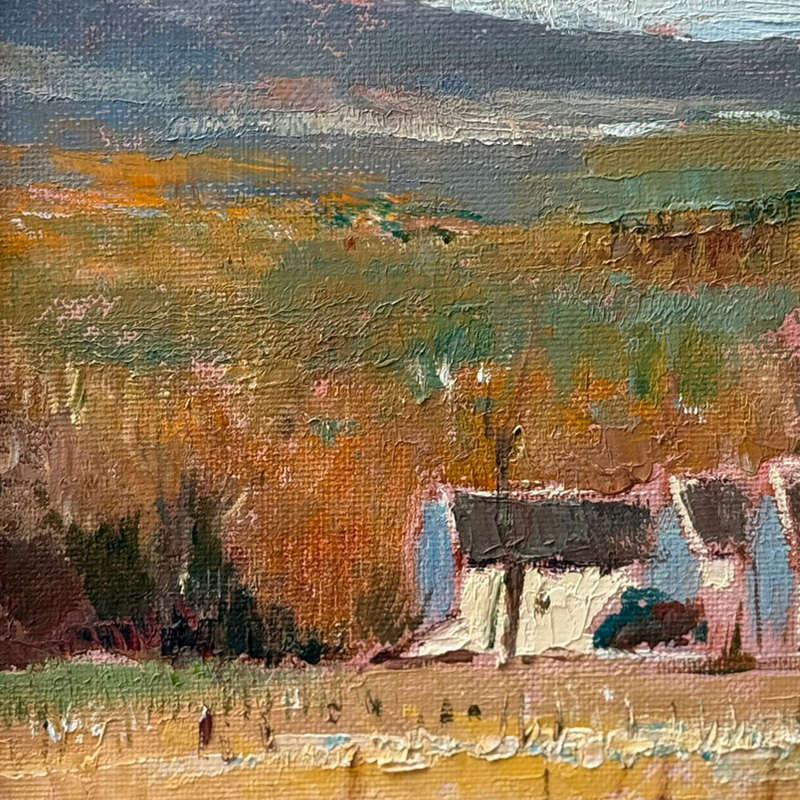 Errol Boyley Framed Oil on Board Farmstead Painting 1918-2007