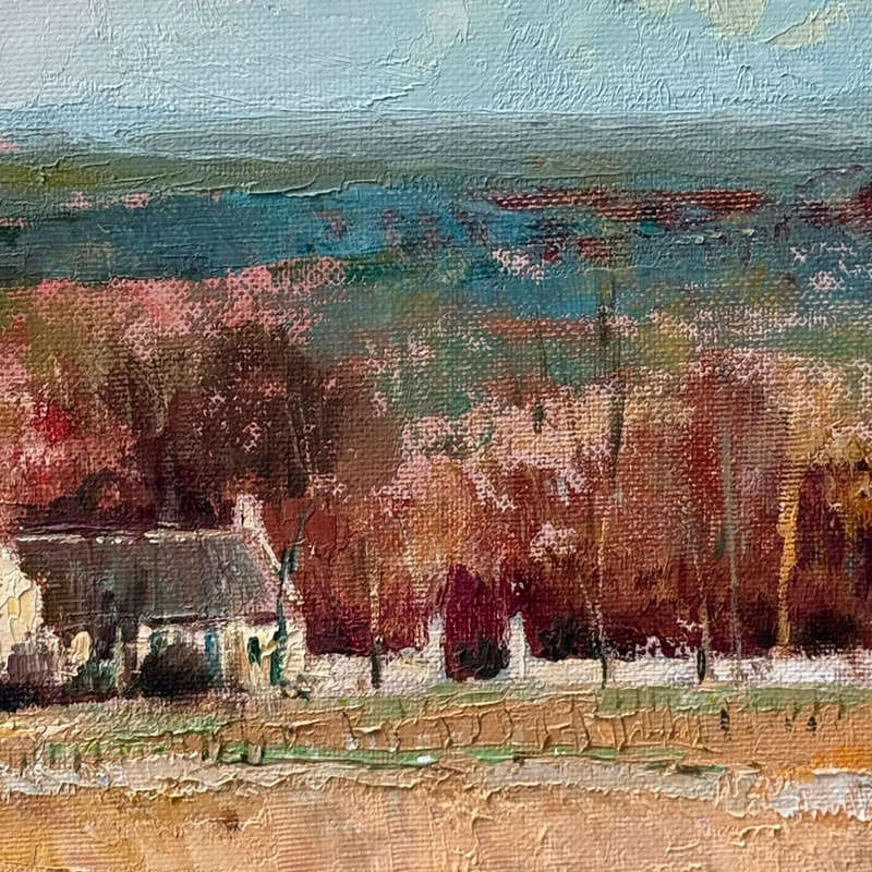 Errol Boyley Framed Oil on Board Farmstead Painting 1918-2007
