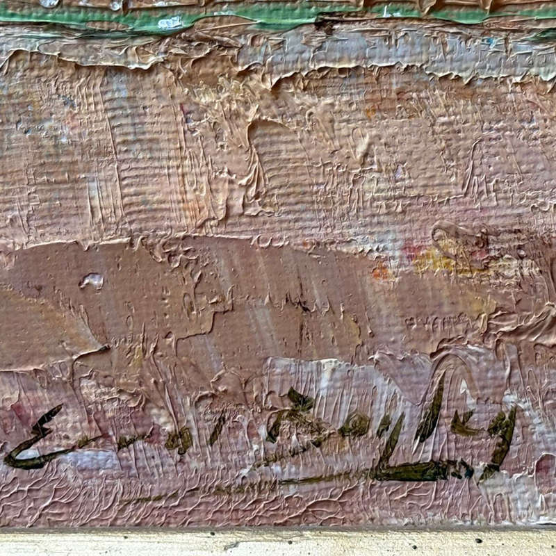Errol Boyley Framed Oil on Board Farmstead Painting 1918-2007
