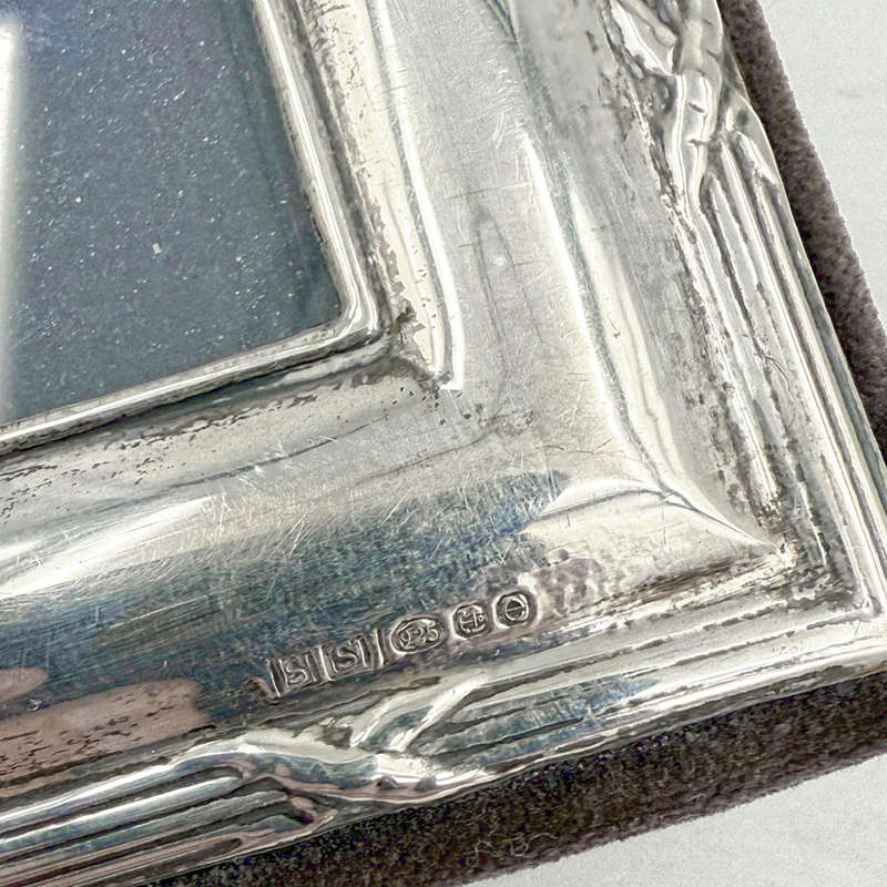 Hallmarked London Silver Large Picture Frame Maker Kitney 20th