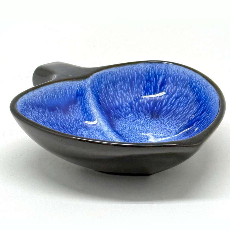 Kalahari South African Pottery Purple Glaze Dish