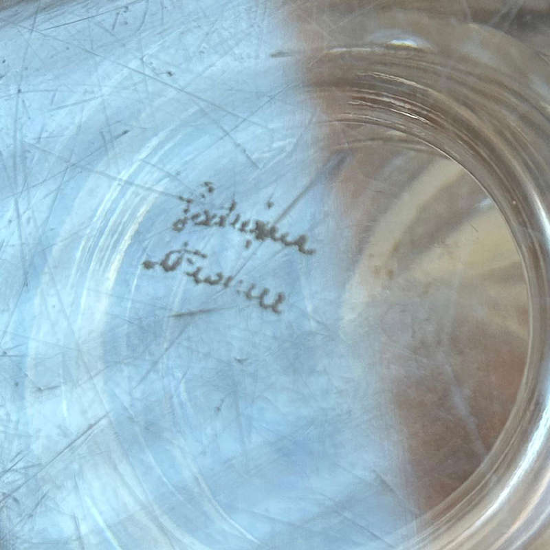 Lalique France Ermenonville Frosted and Footed Crystal Vase