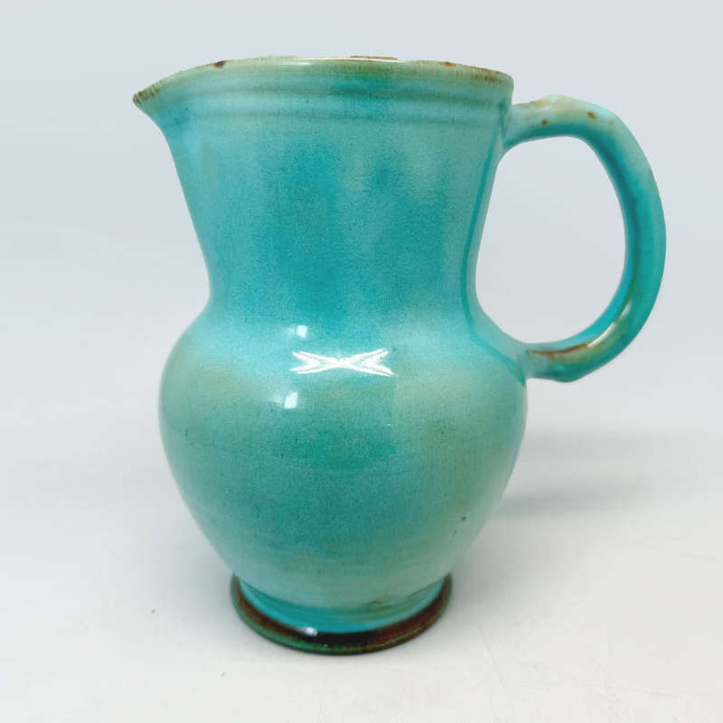 Linnware South African Pottery Celadon Blue Glaze Jug