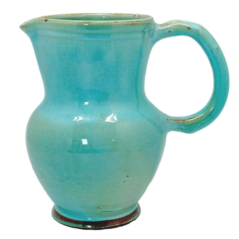 Linnware South African Pottery Celadon Blue Glaze Jug