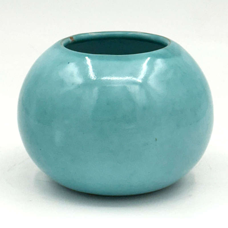 Linnware Vase Turquoise Blue Glaze