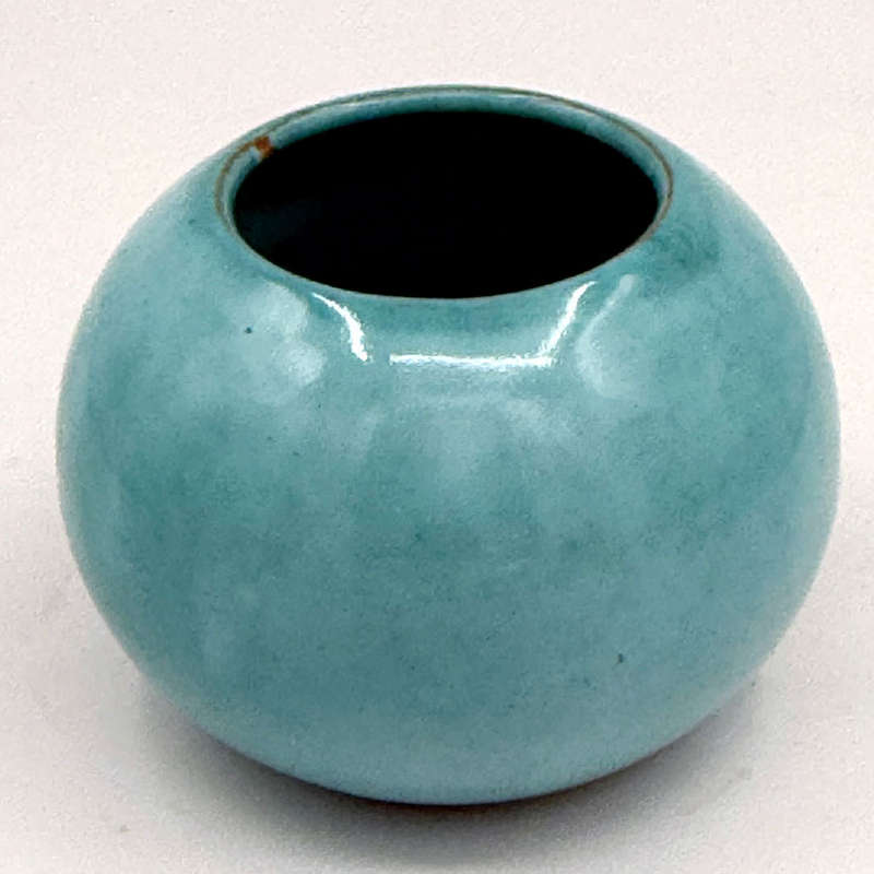 Linnware Vase Turquoise Blue Glaze