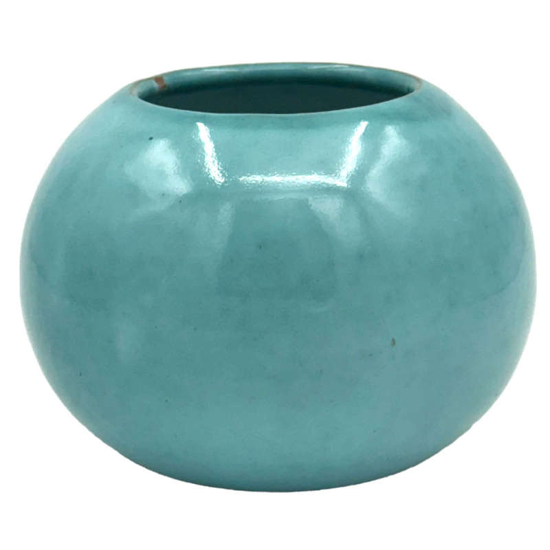Linnware Vase Turquoise Blue Glaze