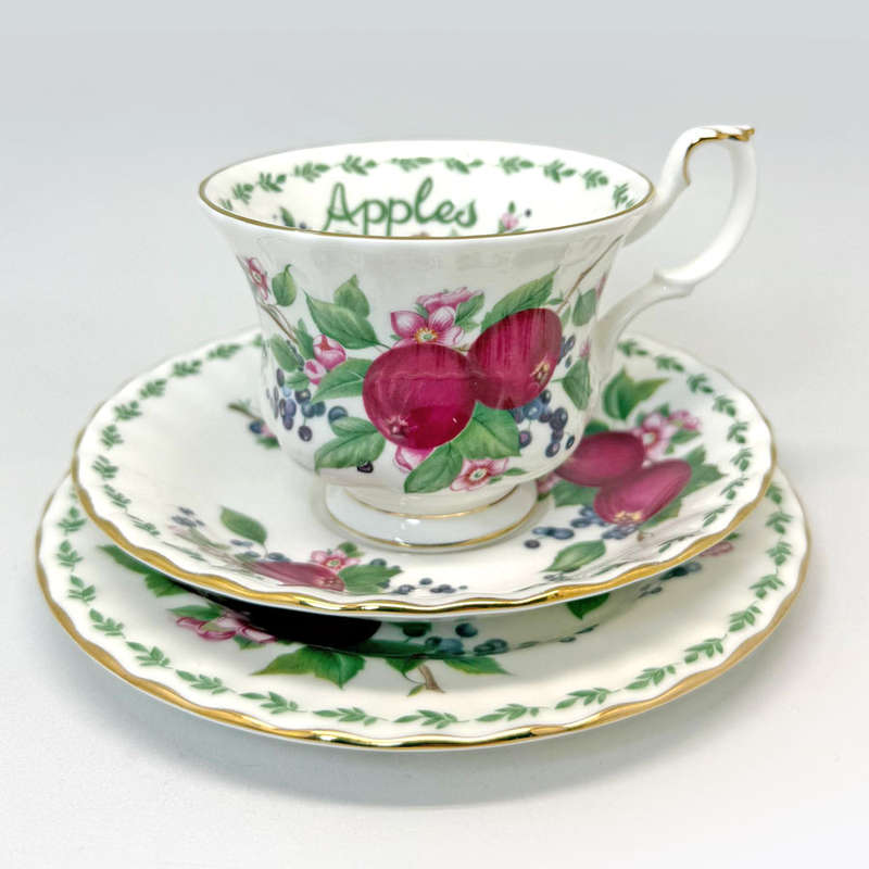 Royal Albert Tea Trio Apples