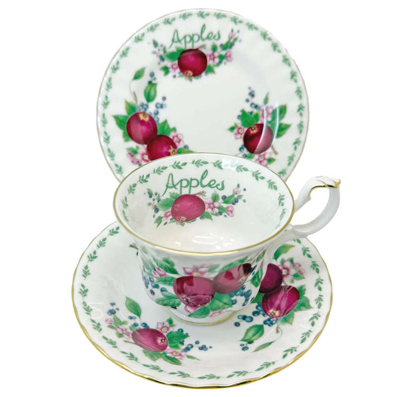 Royal Albert Tea Trio Apples